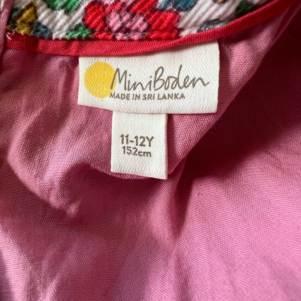 Mini Boden Pink Floral Dress
